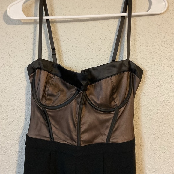 House of CB Samirah Mesh Satin Jumpsuit Size XS Black - Picture 8 of 15